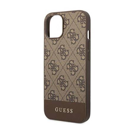 Guess GUHCP14MG4GLBR iPhone 14 Plus 6,7" brązowy/brown hard case 4G Stripe Collection