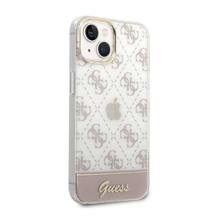 Guess GUHCP14MHG4MHP iPhone 14 Plus 6,7" różowy/pink hardcase 4G Pattern Script