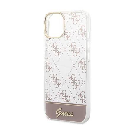 Guess GUHCP14MHG4MHP iPhone 14 Plus 6,7" różowy/pink hardcase 4G Pattern Script