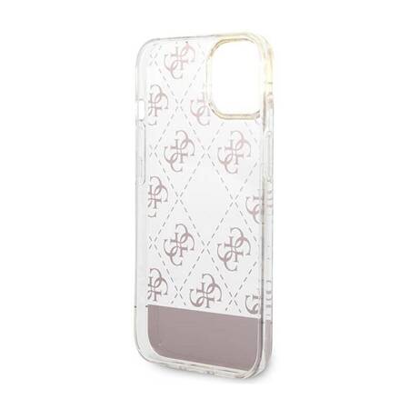 Guess GUHCP14MHG4MHP iPhone 14 Plus 6,7" różowy/pink hardcase 4G Pattern Script