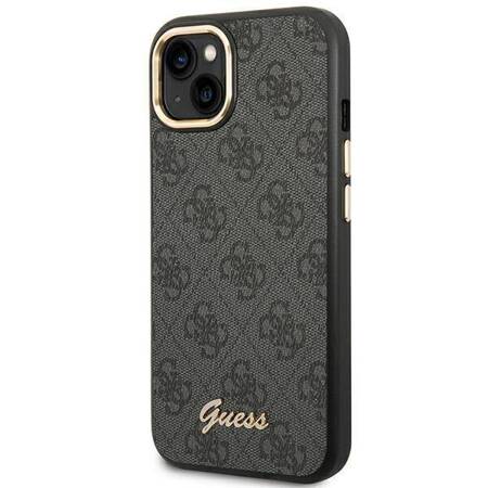 Guess GUHCP14MHG4SHK iPhone 14 Plus 6,7" czarny/black hard case 4G Vintage Gold Logo