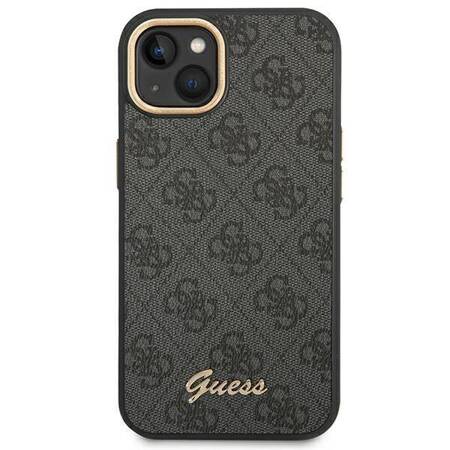 Guess GUHCP14MHG4SHK iPhone 14 Plus 6,7" czarny/black hard case 4G Vintage Gold Logo