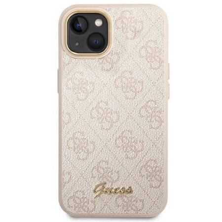 Guess GUHCP14MHG4SHP iPhone 14 Plus 6,7" różowy/pink hard case 4G Vintage Gold Logo