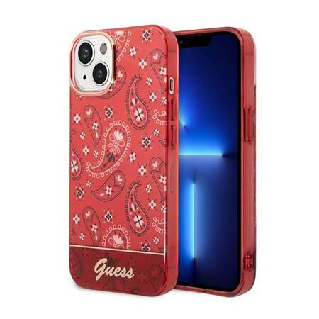 Guess GUHCP14MHGBNHR iPhone 14 Plus 6,7" czerwony/red hardcase Bandana Paisley