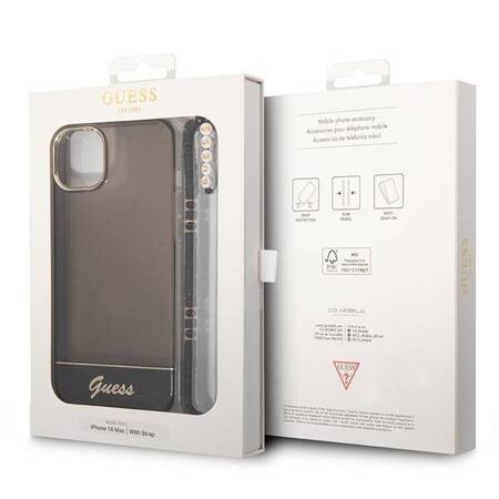 Guess GUHCP14MHGCOHK iPhone 14 Plus 6,7" czarny/black hardcase Translucent Pearl Strap