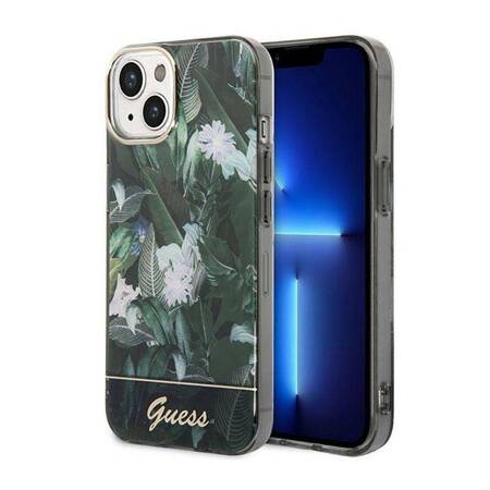 Guess GUHCP14MHGJGHA iPhone 14 Plus 6,7" zielony/green hardcase Jungle Collection