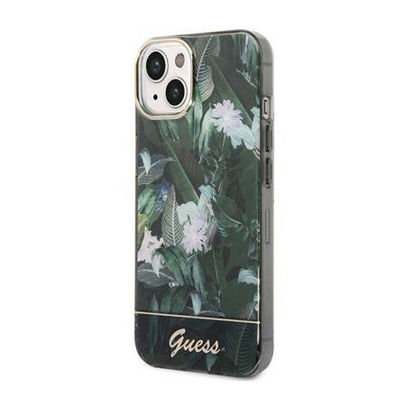 Guess GUHCP14MHGJGHA iPhone 14 Plus 6,7" zielony/green hardcase Jungle Collection