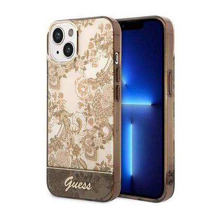 Guess GUHCP14MHGPLHC iPhone 14 Plus 6,7" ochre hardcase Porcelain Collection