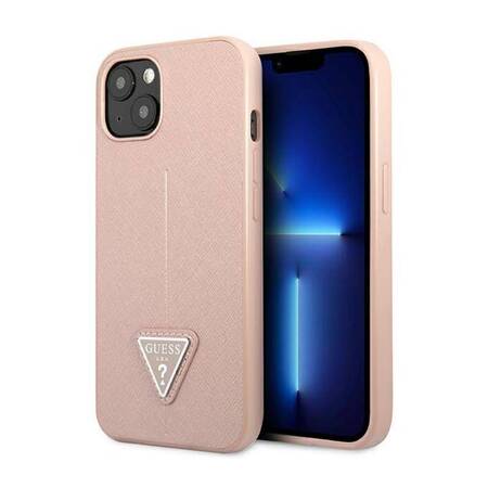 Guess GUHCP14MPSATLP iPhone 14 Plus 6,7" różowy/pink hardcase SaffianoTriangle Logo