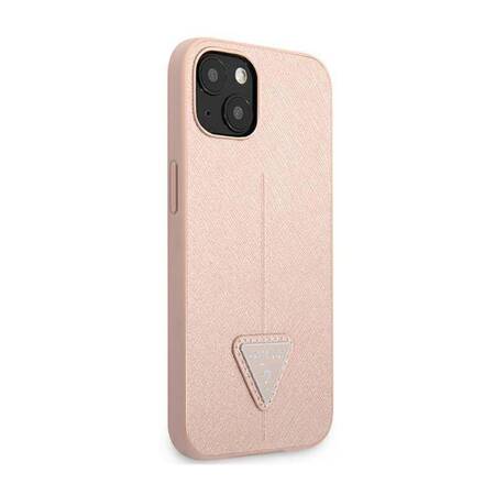 Guess GUHCP14MPSATLP iPhone 14 Plus 6,7" różowy/pink hardcase SaffianoTriangle Logo