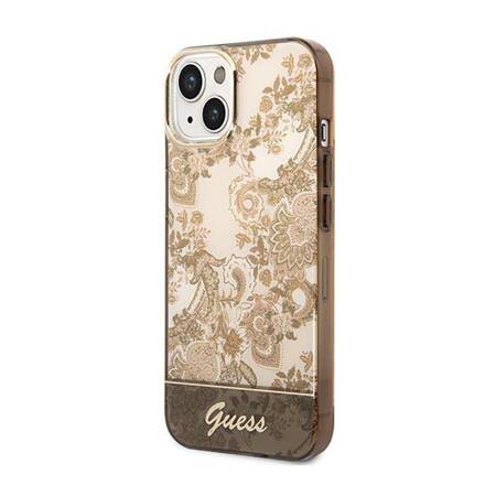 Guess GUHCP14SHGPLHC iPhone 14 6,1" ochre hardcase Porcelain Collection