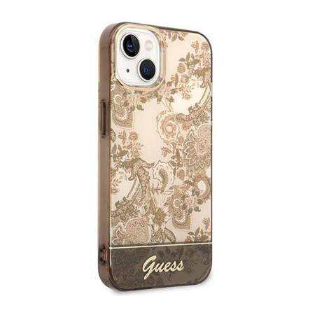 Guess GUHCP14SHGPLHC iPhone 14 6,1" ochre hardcase Porcelain Collection