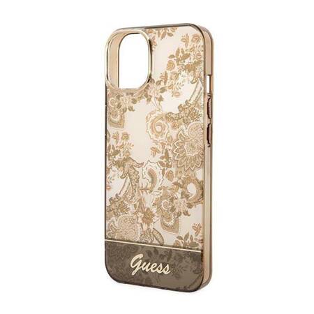 Guess GUHCP14SHGPLHC iPhone 14 6,1" ochre hardcase Porcelain Collection