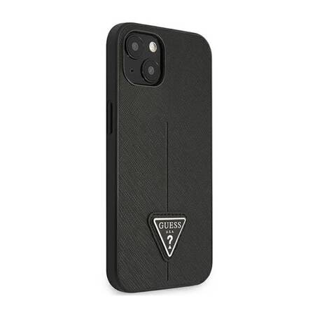 Guess GUHCP14SPSATLK iPhone 14 6,1" czarny/black hardcase SaffianoTriangle Logo