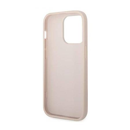 Guess GUHCP14XG4GFPI iPhone 14 Pro Max 6,7" różowy/pink hard case 4G Metal Gold Logo