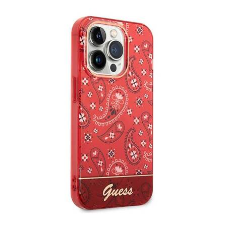 Guess GUHCP14XHGBNHR iPhone 14 Pro Max 6,7" czerwony/red hardcase Bandana Paisley