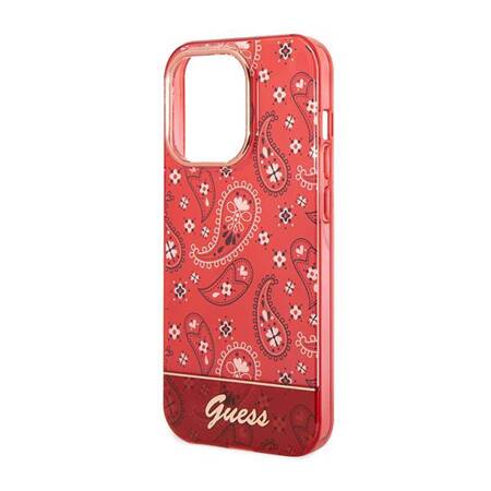 Guess GUHCP14XHGBNHR iPhone 14 Pro Max 6,7" czerwony/red hardcase Bandana Paisley