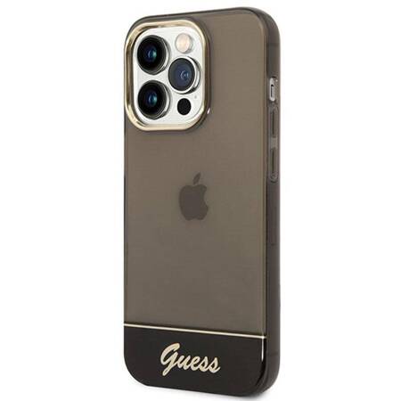 Guess GUHCP14XHGCOK iPhone 14 Pro Max 6,7" czarny/black hardcase Translucent