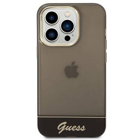 Guess GUHCP14XHGCOK iPhone 14 Pro Max 6,7" czarny/black hardcase Translucent