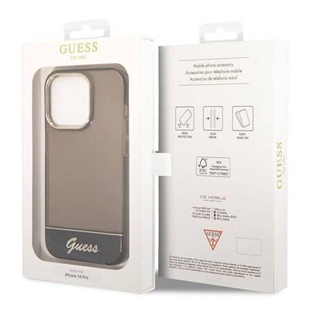 Guess GUHCP14XHGCOK iPhone 14 Pro Max 6,7" czarny/black hardcase Translucent