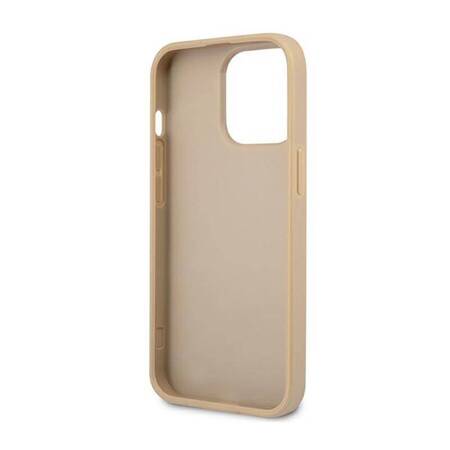 Guess GUHCP14XPSATLE iPhone 14 Pro Max 6,7" beżowy/beige hardcase SaffianoTriangle Logo