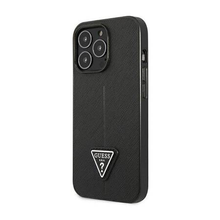 Guess GUHCP14XPSATLK iPhone 14 Pro Max 6,7" czarny/black hardcase SaffianoTriangle Logo