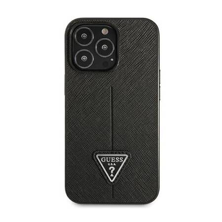 Guess GUHCP14XPSATLK iPhone 14 Pro Max 6,7" czarny/black hardcase SaffianoTriangle Logo