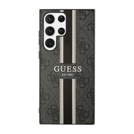 Guess GUHCS23LP4RPSK S23 Ultra S918 czarny/black hardcase 4G Printed Stripe