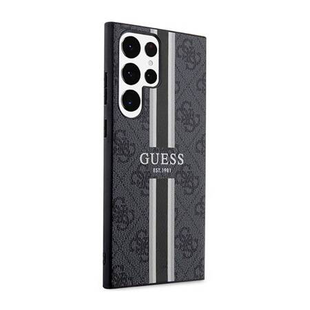 Guess GUHCS23LP4RPSK S23 Ultra S918 czarny/black hardcase 4G Printed Stripe