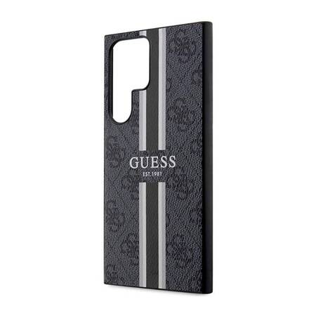 Guess GUHCS23LP4RPSK S23 Ultra S918 czarny/black hardcase 4G Printed Stripe