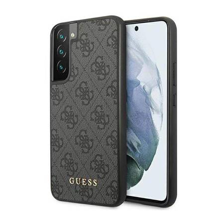 Guess GUHCS23SG4GFGR S23 S911 szary/grey hardcase 4G Metal Gold Logo