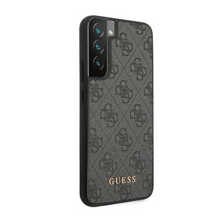 Guess GUHCS23SG4GFGR S23 S911 szary/grey hardcase 4G Metal Gold Logo