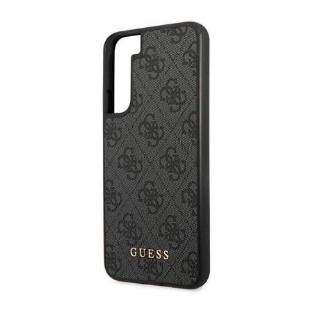 Guess GUHCS23SG4GFGR S23 S911 szary/grey hardcase 4G Metal Gold Logo