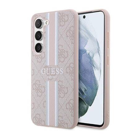 Guess GUHCS23SP4RPSP S23 S911 różowy/pink hardcase 4G Printed Stripe