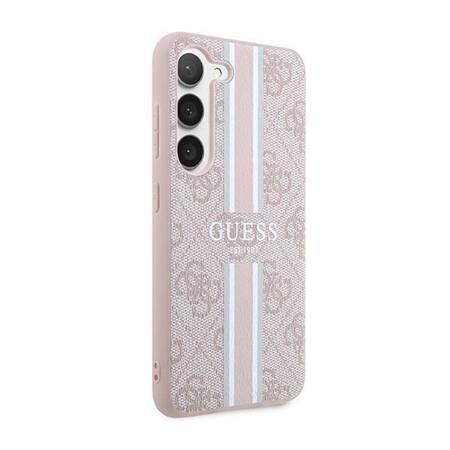 Guess GUHCS23SP4RPSP S23 S911 różowy/pink hardcase 4G Printed Stripe