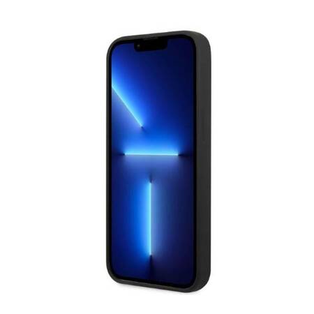 Guess GUHMP13SSPLK iPhone 13 mini 5,4" czarny/black hard case Silicone Logo Plate MagSafe