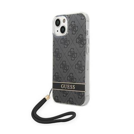 Guess GUOHCP14MH4STK iPhone 14 Plus 6,7" czarny/black hardcase 4G Print Strap