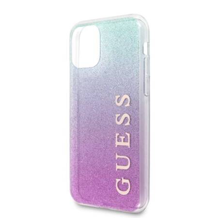 Guess Glitter Gradient - Etui iPhone 11 Pro Max (Pink/Blue)