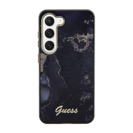 Guess Golden Marble Collection - Etui Samsung Galaxy S23+ (czarny)