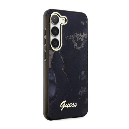 Guess Golden Marble Collection - Etui Samsung Galaxy S23+ (czarny)