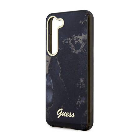 Guess Golden Marble Collection - Etui Samsung Galaxy S23+ (czarny)