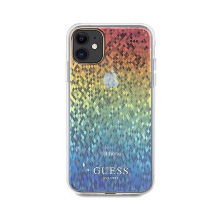 Guess IML Faceted Mirror Disco Iridescent - Etui iPhone 11 (Iridescent)