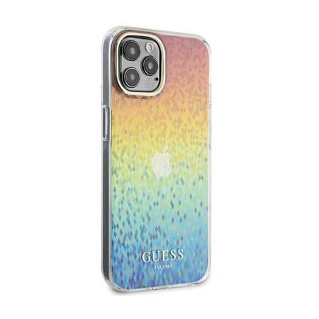 Guess IML Faceted Mirror Disco Iridescent - Etui iPhone 12 / iPhone 12 Pro (Iridescent)