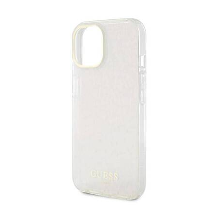 Guess IML Faceted Mirror Disco Iridescent - Etui iPhone 15 (różowy)