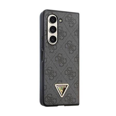 Guess Leather 4G Diamond Triangle - Etui Samsung Z Fold 5 (czarny)