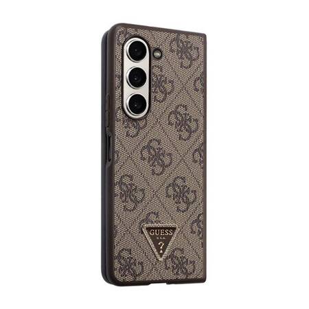 Guess Leather 4G Triangle Strass - Etui Samsung Z Fold 5 (brązowy)