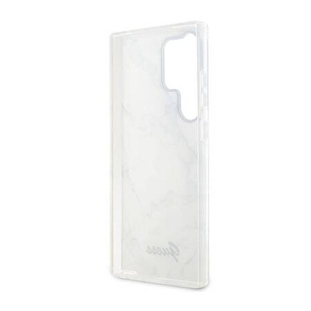 Guess Marble Collection - Etui Samsung Galaxy S23 Ultra (biały)