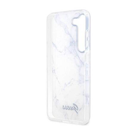 Guess Marble Collection - Etui Samsung Galaxy S23 (biały)