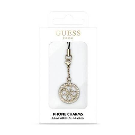 Guess Phone Strap 4G Rhinestone Charm - Zawieszka do telefonu