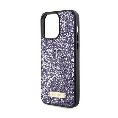 Guess Rhinestone Metal Logo - Etui iPhone 15 Pro (różowy)